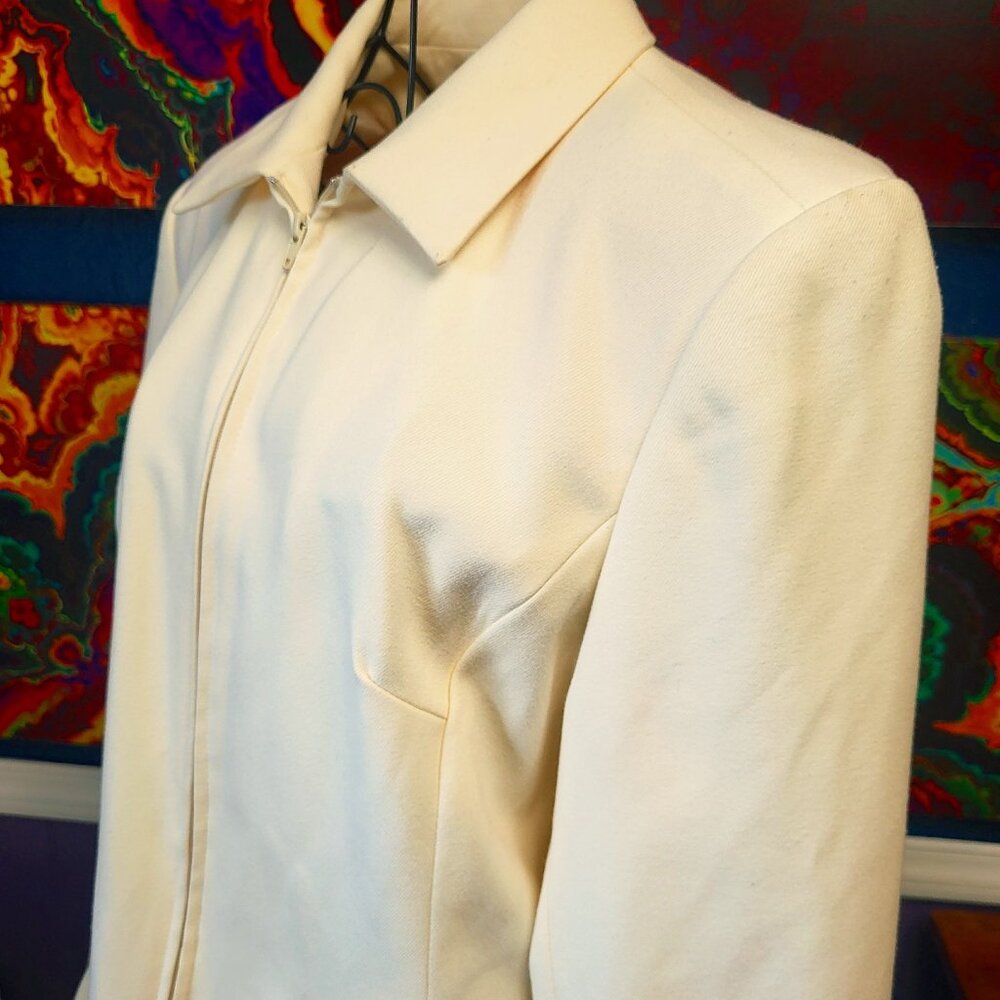 Sag Harbor Petite ~ Sz 10P ~ Long Sleeve Zipper Jacket ~ *Excellent Condition